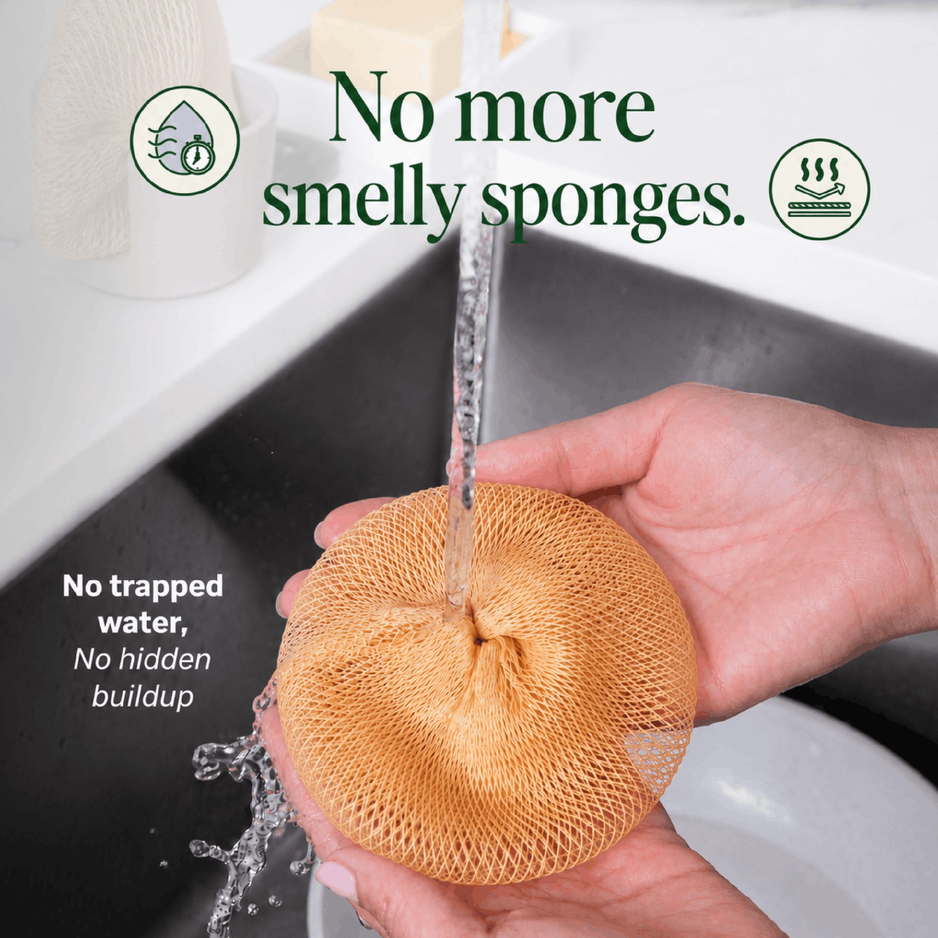 A96P Classic Mesh Kitchen Scrubbers - 3 Pack
